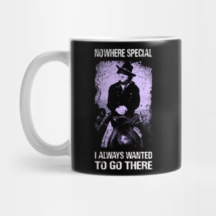 The Black Sheriff Rides Again - Embrace the Iconic Saddles Tee! Mug